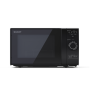 Sharp , YC-GG02E-B , Microwave Oven with Grill , Free standing , 700 W , Grill , Black