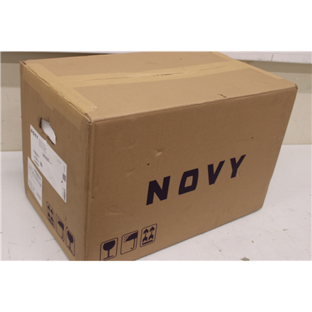 SALE OUT. , Novy , Hood , Crystal 26050 , Canopy , Energy efficiency class B , Width 60 cm , 600 m³/h , Push buttons , LED , White , DENT ON FRAME