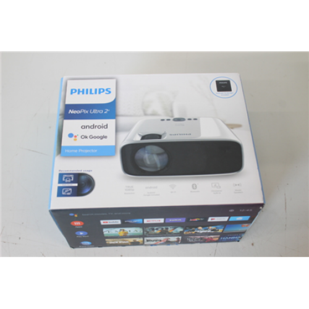 SALE OUT. Philips NeoPix Ultra 2+ Home Projector, 1920x1080, 16:9, 3000:1, Silver USED AS DEMO, SCRATCHED , Philips NeoPix Ultra 2+ , Full HD (1920x1080) , Silver , USED AS DEMO, SCRATCHED
