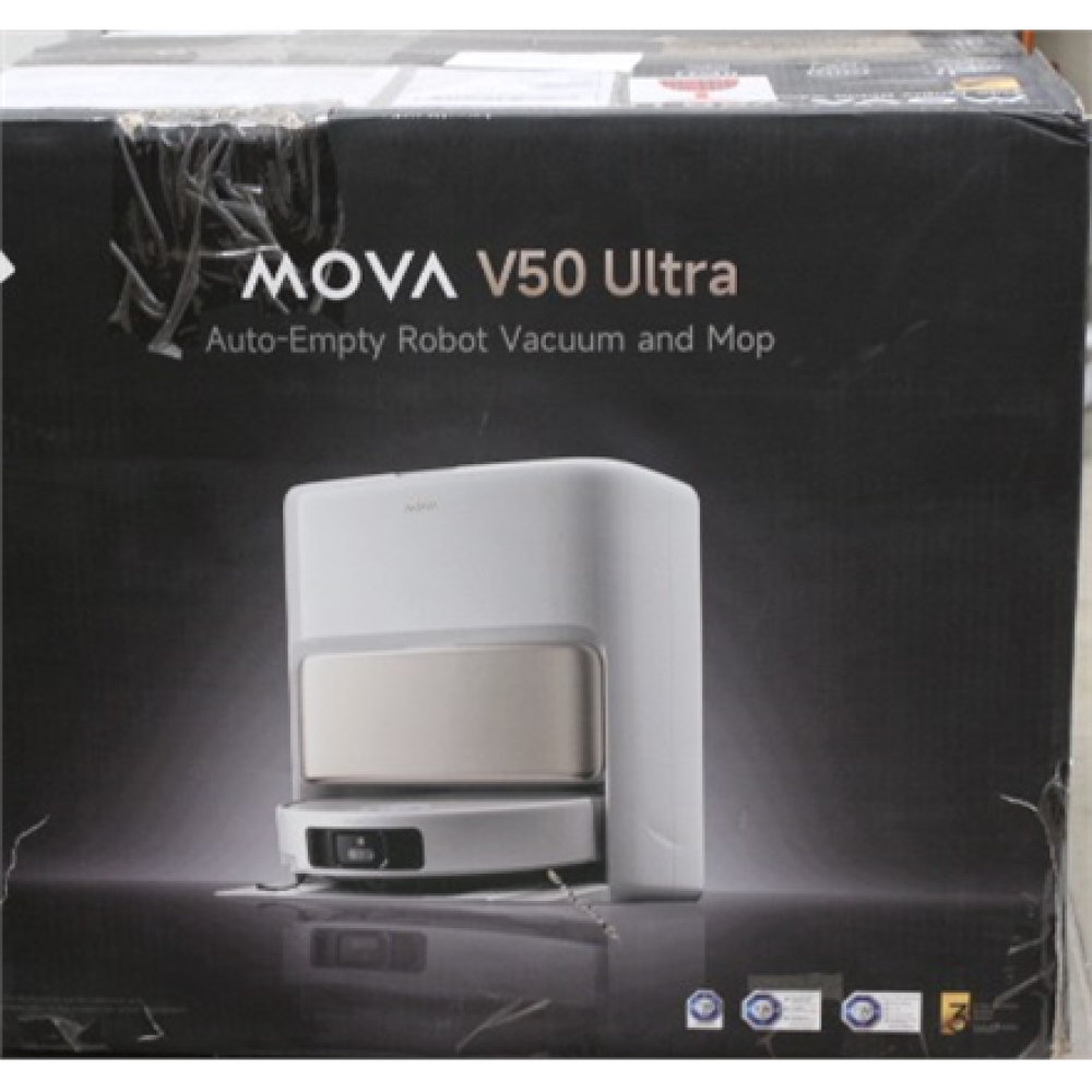 SALE OUT. MOVA V50 Ultra Robot Vacuum, White , MOVA Robot Vacuum , V50 Ultra , Wet&Dry , 6400 mAh , Dust capacity 3.2 L , 24000 Pa , White , DAMAGED PACKAGING , 34 month(s)