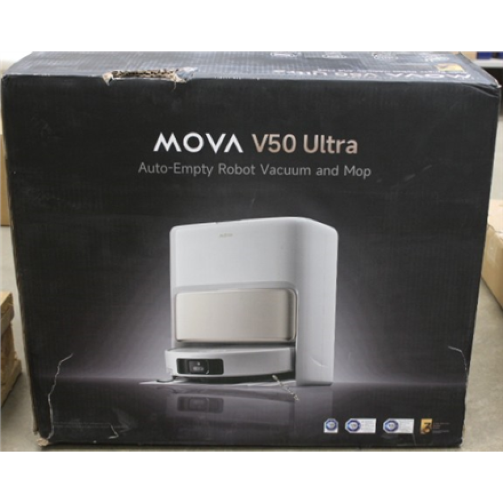SALE OUT. MOVA V50 Ultra Robot Vacuum, White , MOVA Robot Vacuum , V50 Ultra , Wet&Dry , 6400 mAh , Dust capacity 3.2 L , 24000 Pa , White , DAMAGED PACKAGING , 34 month(s)