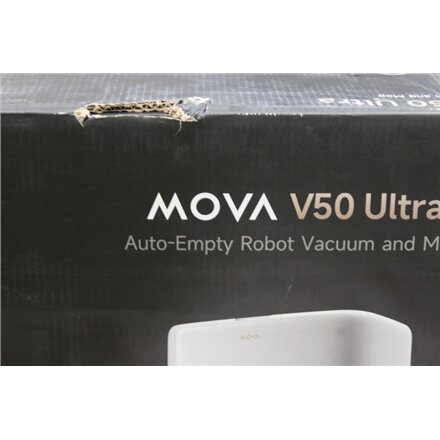SALE OUT. MOVA V50 Ultra Robot Vacuum, White , MOVA Robot Vacuum , V50 Ultra , Wet&Dry , 6400 mAh , Dust capacity 3.2 L , 24000 Pa , White , DAMAGED PACKAGING , 34 month(s)