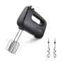 Philips Hand mixer , HR3739/00 5000 Series , Hand Mixer , 400 W , Number of speeds 5 , Turbo mode , Black