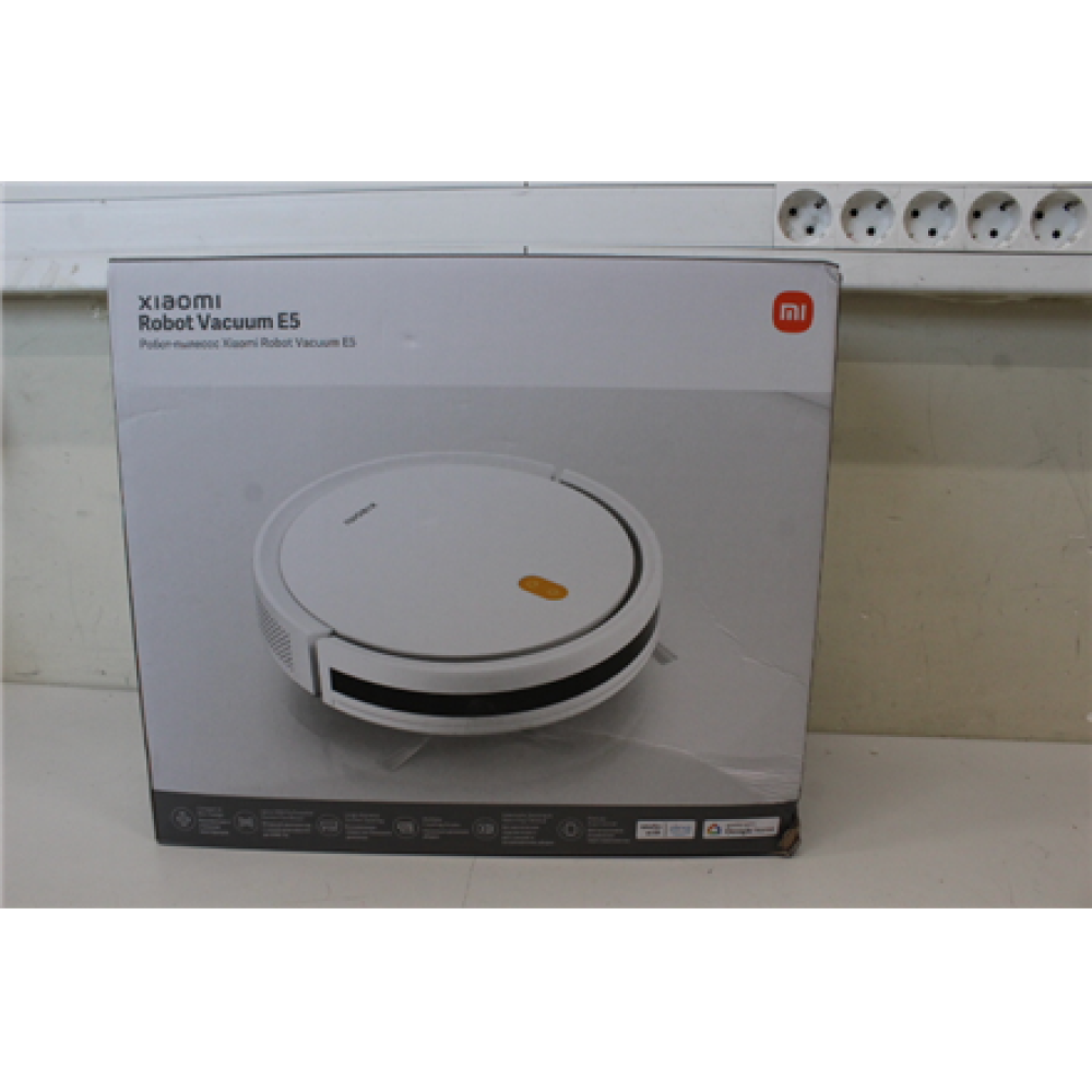 SALE OUT. Xiaomi Robot Vacuum E5 (White) EU , Xiaomi Robot Vacuum (EU) , E5 , Wet&Dry , 2600 mAh , Dust capacity 0.4 L , 2000 Pa , White , DAMAGED PACKAGING