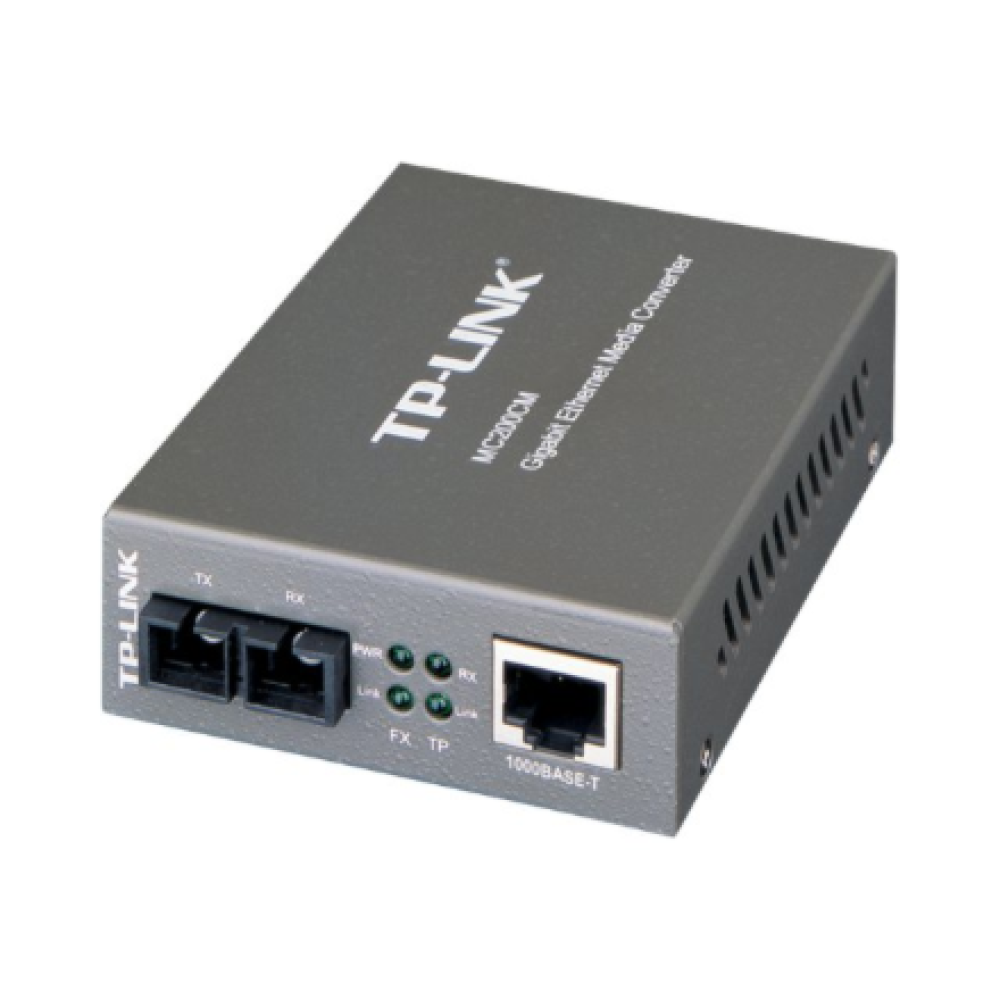 TP-LINK Gigabit Multi-Mode Media Converter , MC200CM , 1x 1000M SC/UPC port , 1x 1000M RJ45 port (Auto MDI/MDIX)