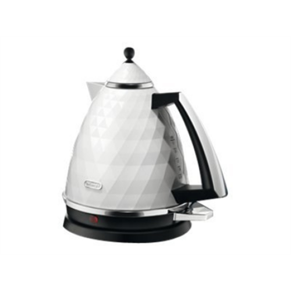 Delonghi , Kettle , KBJ2001W , Standard , 2000 W , 1.7 L , Plastic , 360° rotational base , White