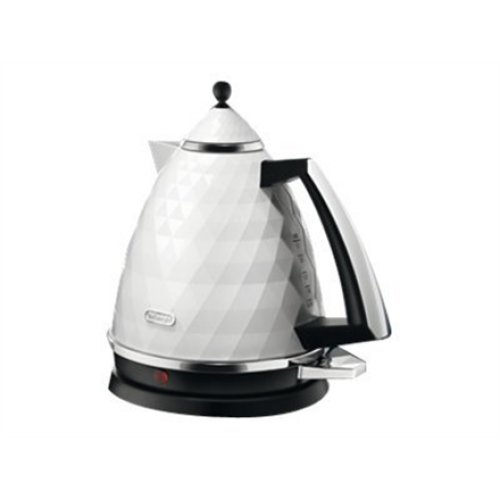 Delonghi , Kettle , KBJ2001W , Standard , 2000 W , 1.7 L , Plastic , 360° rotational base , White