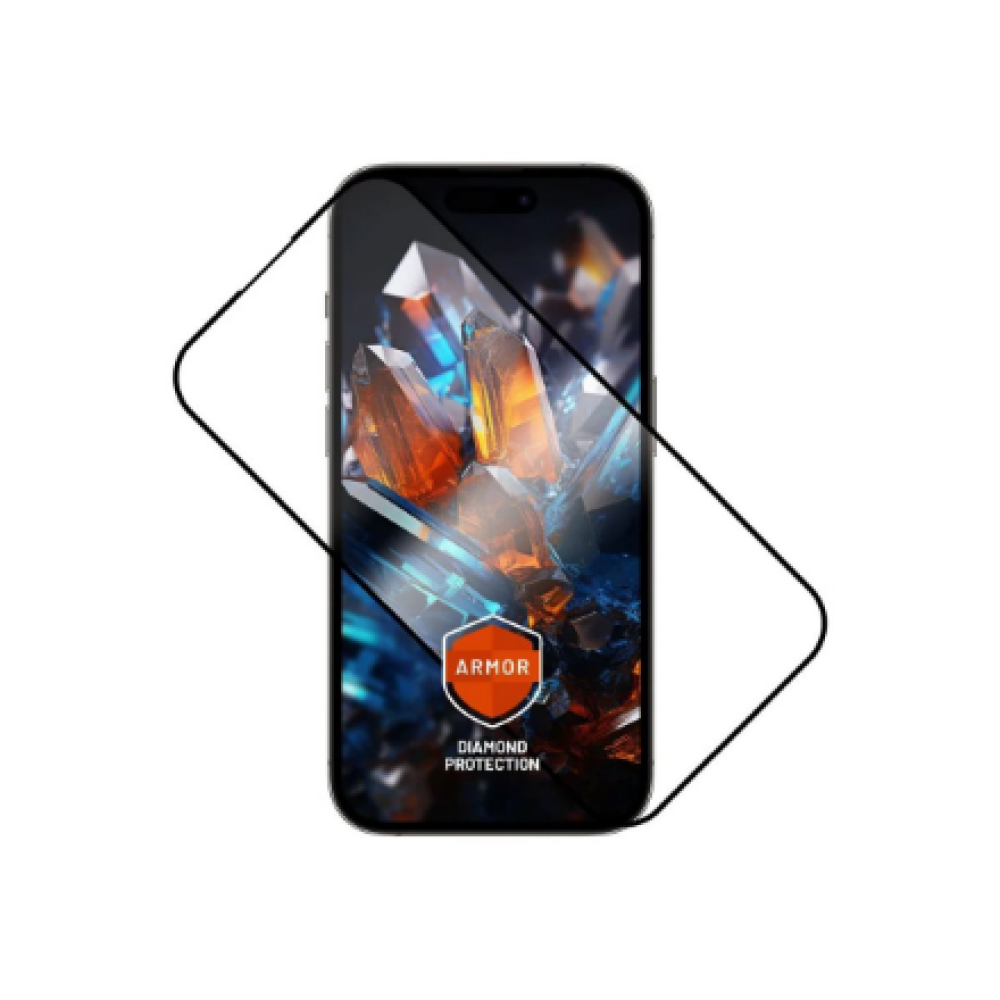 Fixed Armor , Screen protector , Apple , iPhone 15 Plus/iPhone16 Plus , Tempered glass , Black