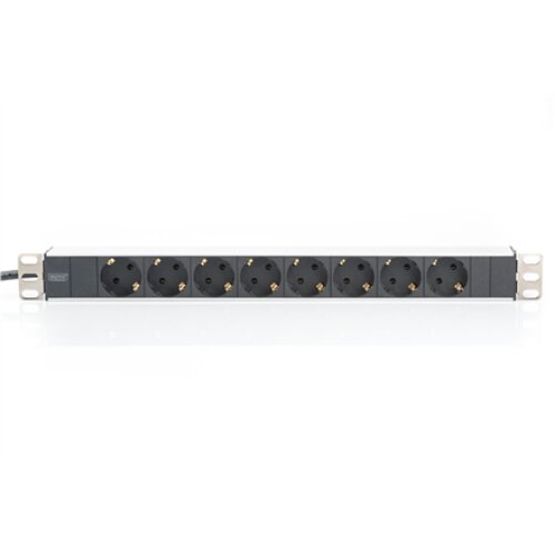 Digitus , Aluminum outlet strip with 8 safety outlets , DN-95401 , Sockets quantity 8