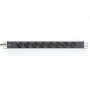 Digitus , Aluminum outlet strip with 8 safety outlets , DN-95401 , Sockets quantity 8