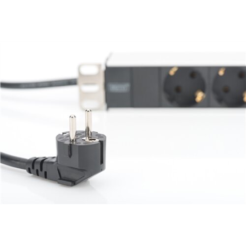 Digitus , Aluminum outlet strip with 8 safety outlets , DN-95401 , Sockets quantity 8