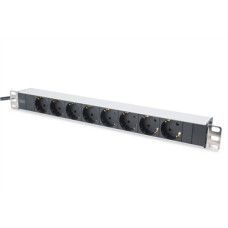 Digitus , Aluminum outlet strip with 8 safety outlets , DN-95401 , Sockets quantity 8