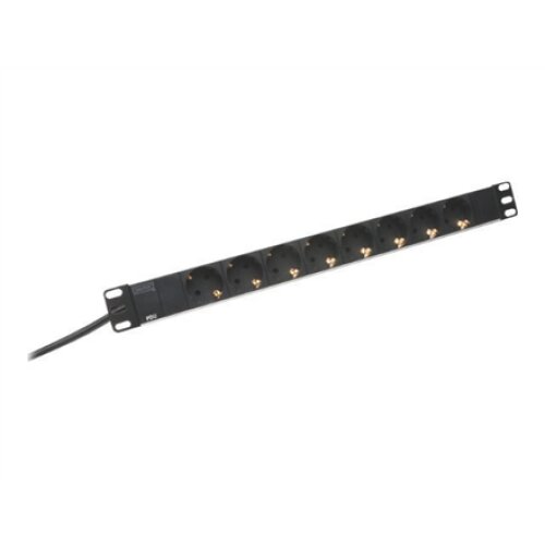 Digitus , Aluminum outlet strip with 8 safety outlets , DN-95401 , Sockets quantity 8