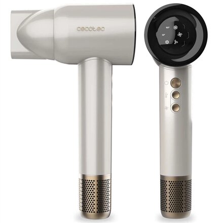 Cecotec Hair dryer , DryGlam Waves Champagne , 1600 W , Number of temperature settings 3 , Ionic function , Champagne , Diffuser nozzle