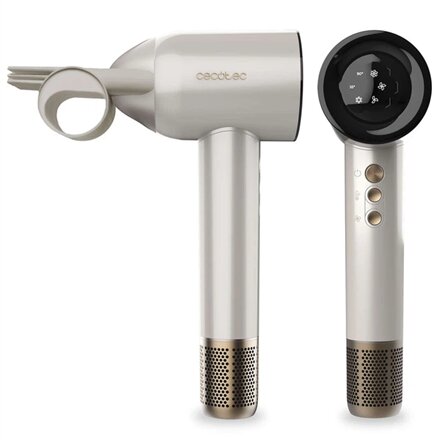 Cecotec Hair dryer , DryGlam Waves Champagne , 1600 W , Number of temperature settings 3 , Ionic function , Champagne , Diffuser nozzle