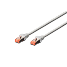 CAT 6 S/FTP , Patch cord , Length 10 m , Grey