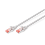 CAT 6 S/FTP , Patch cord , Length 10 m , Grey