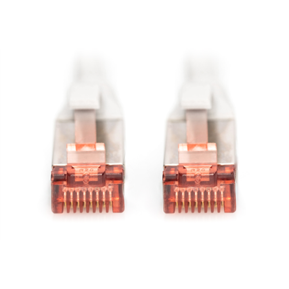 CAT 6 S/FTP , Patch cord , Length 10 m , Grey