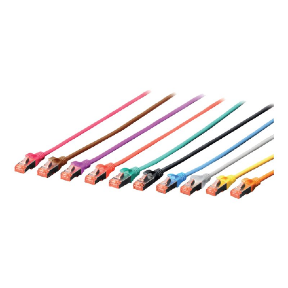 CAT 6 S/FTP , Patch cord , Length 10 m , Grey