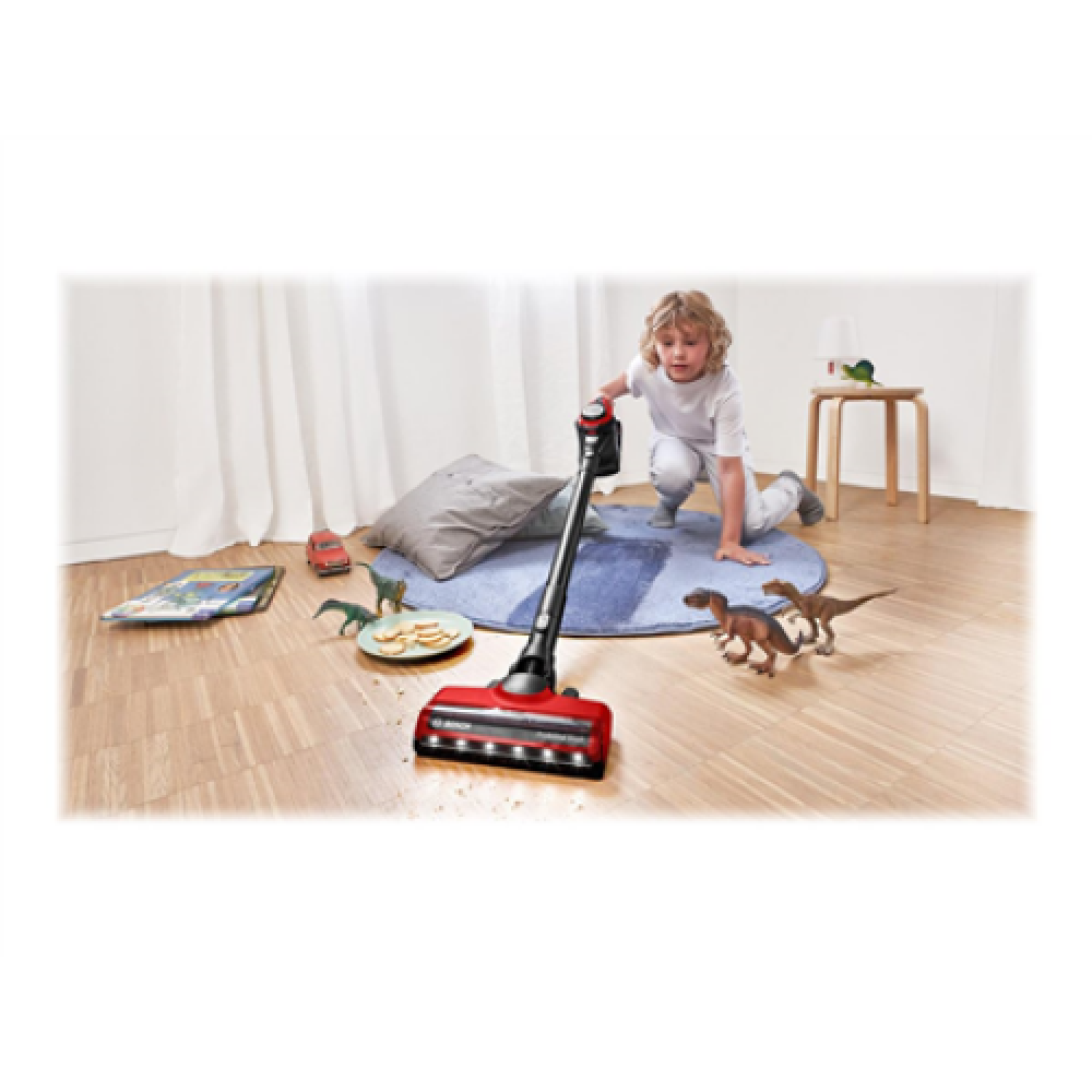 Bosch Vacuum cleaner BBS8214PET Unlimited Gen2 ProAnimal Handstick 2in1 Handstick 2in1 18 V Operating time (max) 65 min Red
