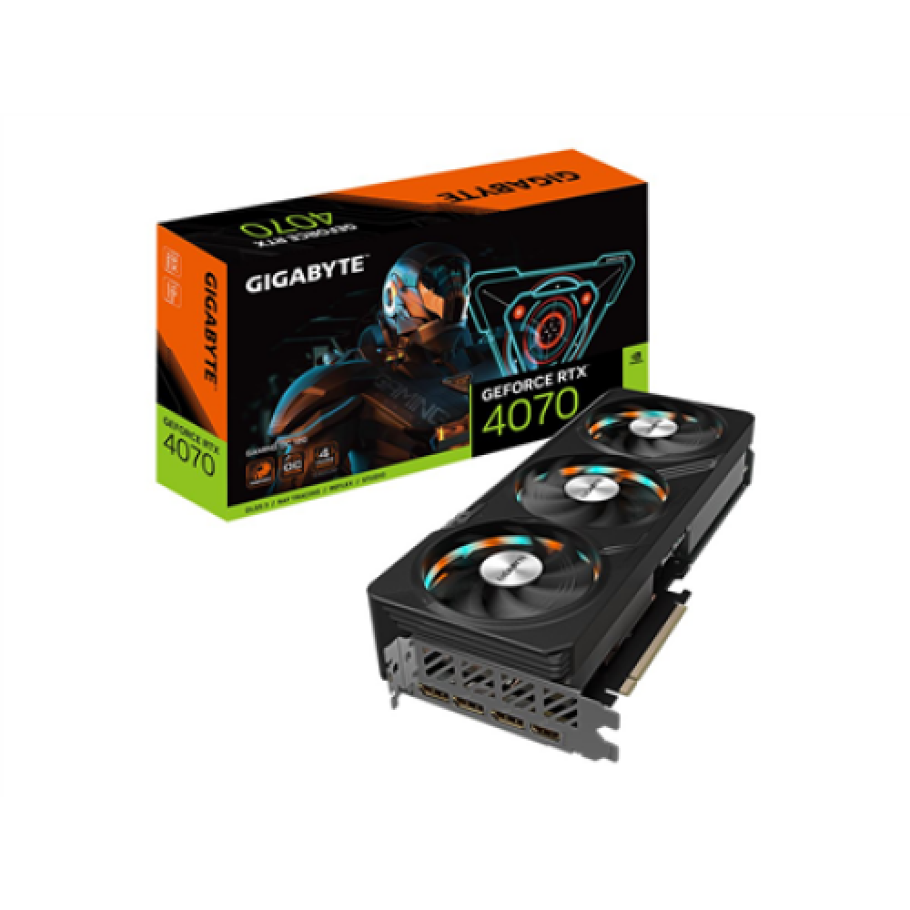 Gigabyte , GV-N4070GAMING OC-12GD 1.0 , NVIDIA , 12 GB , GeForce RTX 4070 , GDDR6X , HDMI ports quantity 1 , PCI-E 4.0 , Memory clock speed 21000 MHz