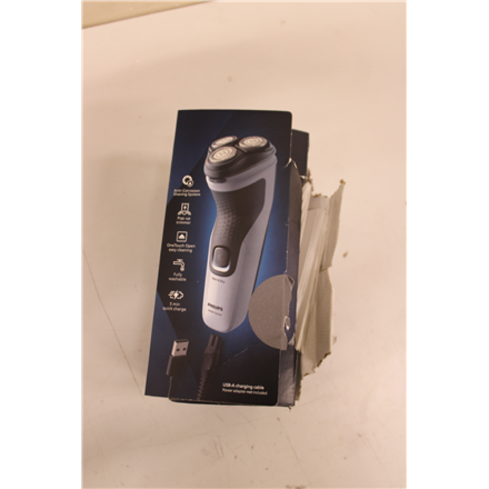 SALE OUT. Philips X3003/00 Beard Shaver, Wet & Dry, Blue/Black , Philips Beard Shaver , X3003/00 , Operating time (max) 40 min , Wet & Dry , NiMH , Blue/Black , DAMAGED PACKAGING