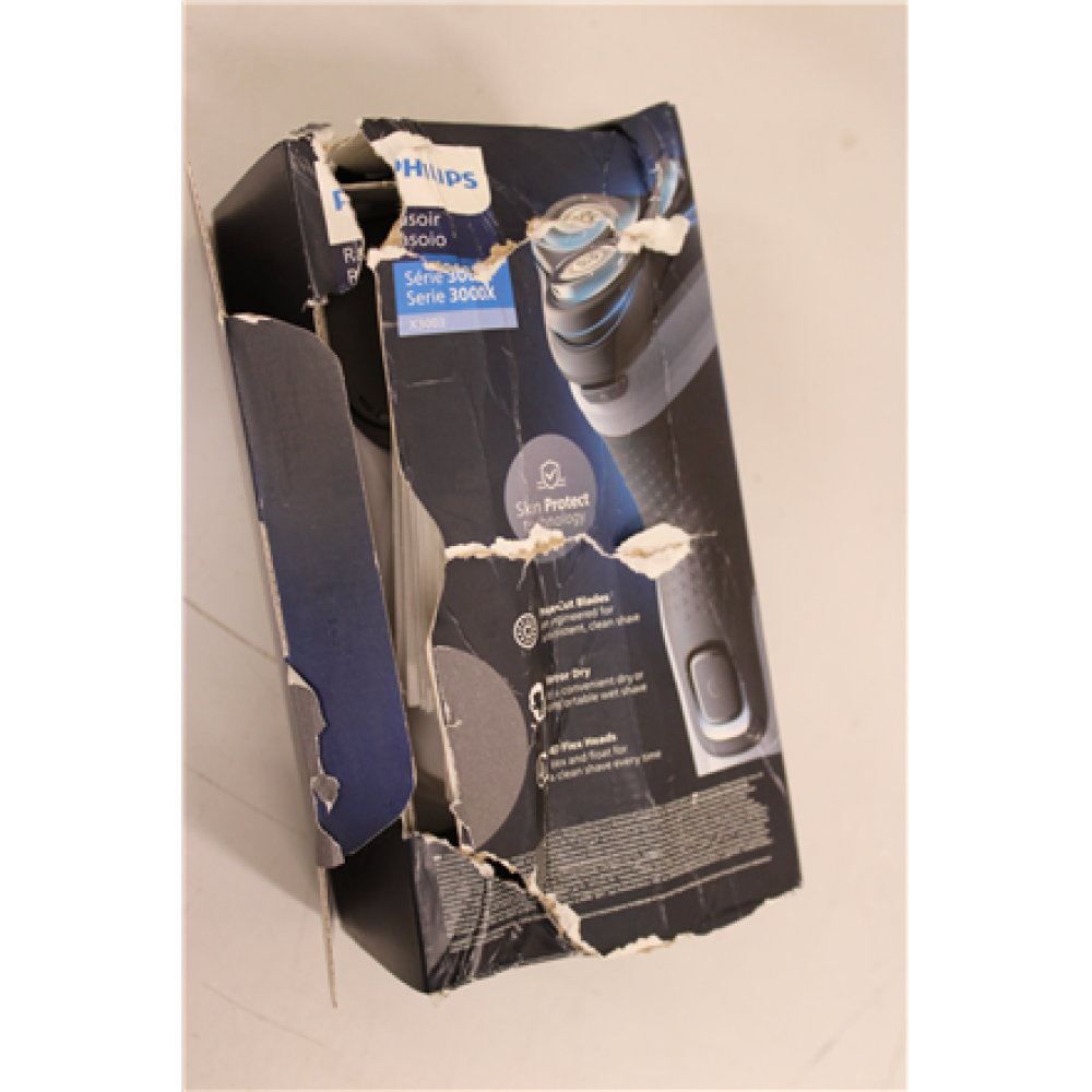 SALE OUT. Philips X3003/00 Beard Shaver, Wet & Dry, Blue/Black , Philips Beard Shaver , X3003/00 , Operating time (max) 40 min , Wet & Dry , NiMH , Blue/Black , DAMAGED PACKAGING