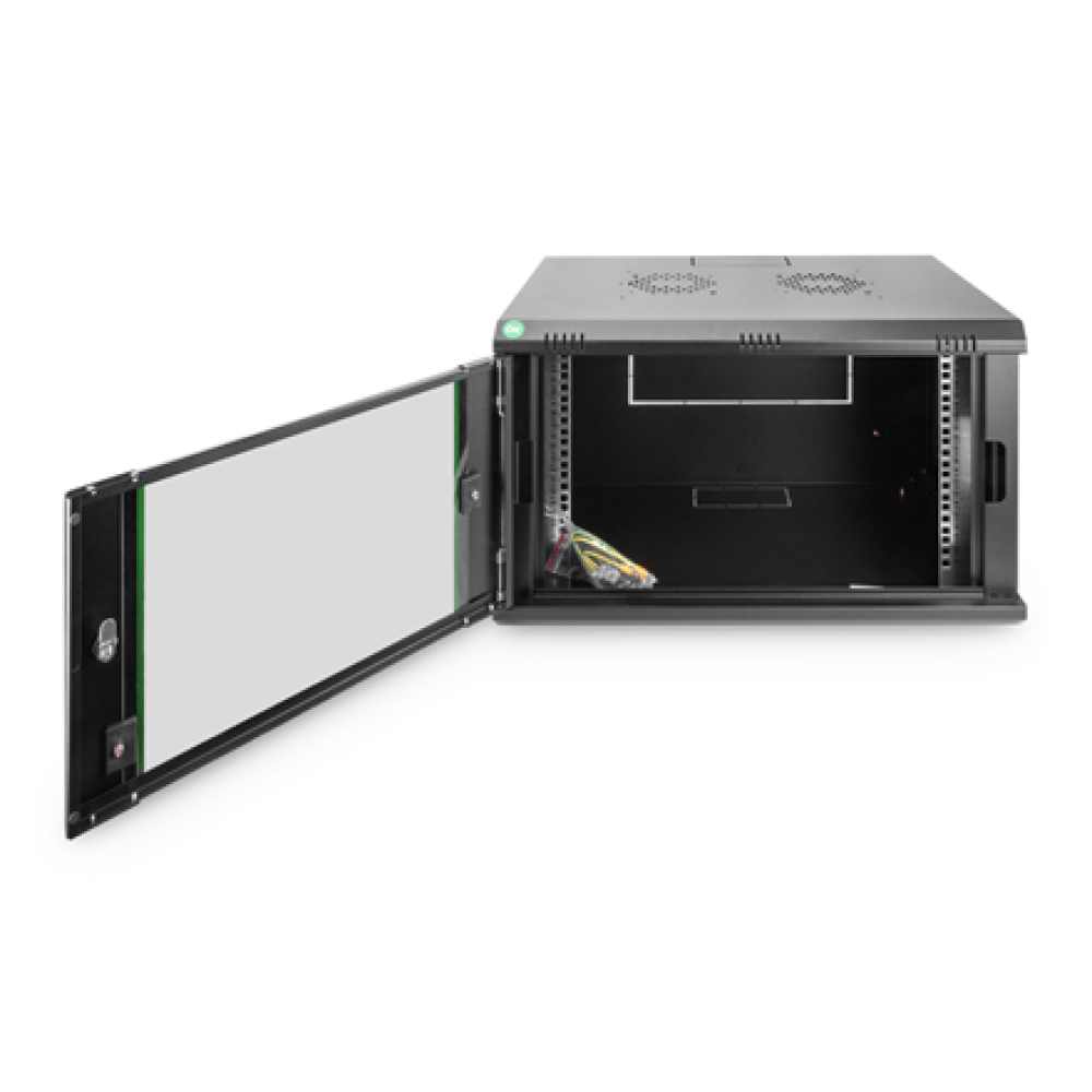 Digitus Wall Mounting Cabinets Dynamic Basic Series , DN-19 07-U-EC-SW , Black , 38.9 x 60 x 45 cm