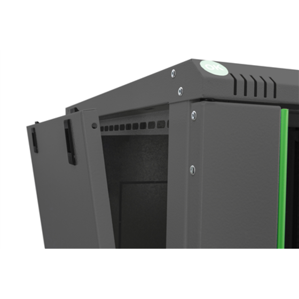 Digitus Wall Mounting Cabinets Dynamic Basic Series , DN-19 07-U-EC-SW , Black , 38.9 x 60 x 45 cm