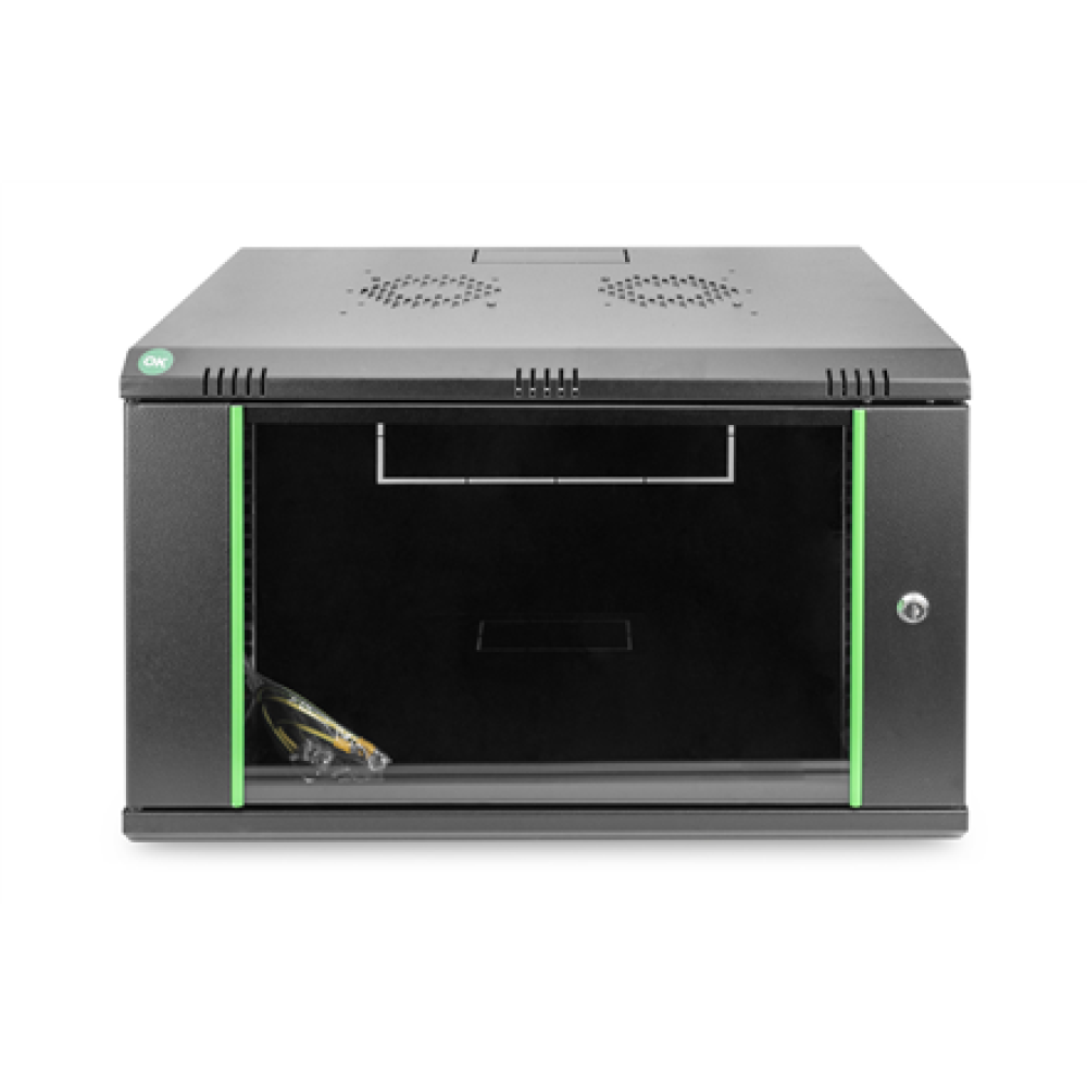 Digitus Wall Mounting Cabinets Dynamic Basic Series , DN-19 07-U-EC-SW , Black , 38.9 x 60 x 45 cm