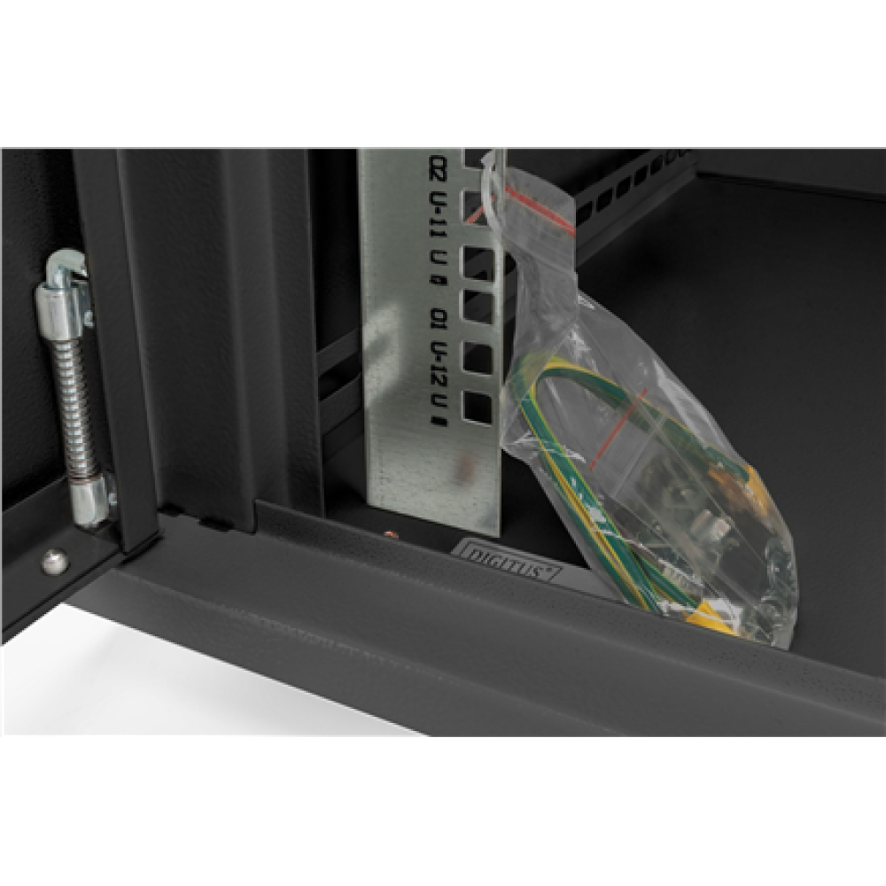 Digitus Wall Mounting Cabinets Dynamic Basic Series , DN-19 07-U-EC-SW , Black , 38.9 x 60 x 45 cm
