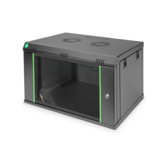 Digitus Wall Mounting Cabinets Dynamic Basic Series , DN-19 07-U-EC-SW , Black , 38.9 x 60 x 45 cm