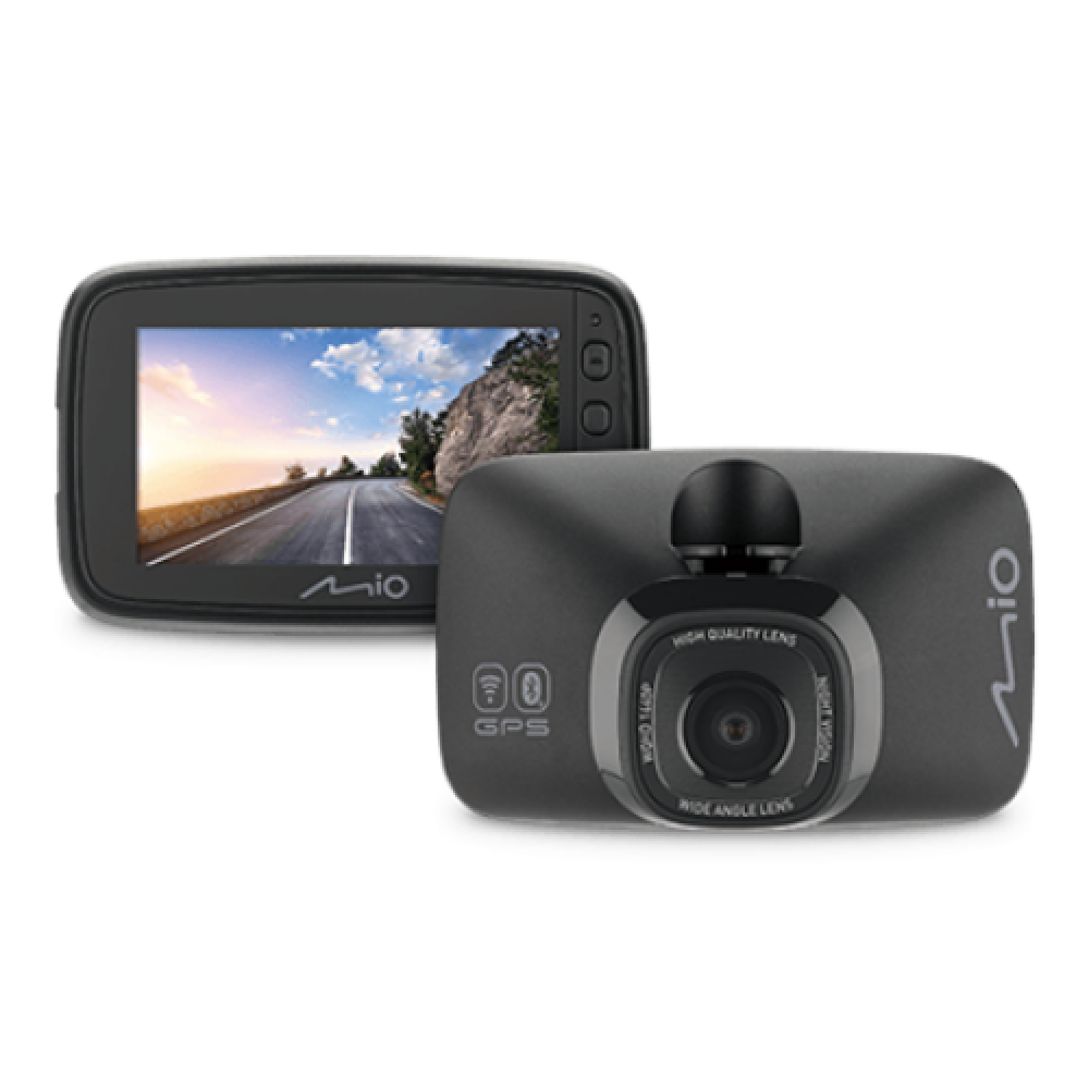 Mio MiVue 818 WQHD 2K 1440P GPS Wi-Fi Dash Cam Audio recorder Bluetooth