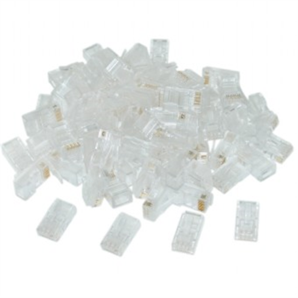 Modular plug (adapter) 8P8C for solid CAT6 LAN cable, 10 pcs per bag , Cablexpert