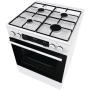 Gorenje Cooker , GKS6C70WJ , Hob type Gas , Oven type Electric , White , Width 60 cm , Depth 60 cm , 71 L