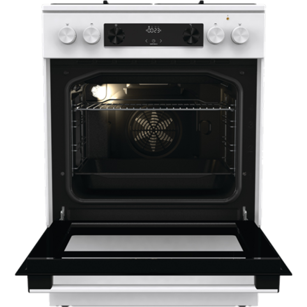 Gorenje Cooker , GKS6C70WJ , Hob type Gas , Oven type Electric , White , Width 60 cm , Depth 60 cm , 71 L
