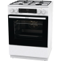 Gorenje Cooker , GKS6C70WJ , Hob type Gas , Oven type Electric , White , Width 60 cm , Depth 60 cm , 71 L