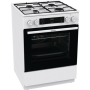 Gorenje Cooker , GKS6C70WJ , Hob type Gas , Oven type Electric , White , Width 60 cm , Depth 60 cm , 71 L