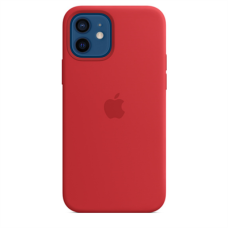 Apple , iPhone 12/12 Pro Silicone Case with MagSafe , Case with MagSafe , Apple , iPhone 12 Pro, iPhone 12 , Silicone , Red , With built-in magnets that align perfectly with iPhone 12 , 12 Pro, this case offers a magical attach experience and faster wirel
