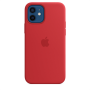 Apple , iPhone 12/12 Pro Silicone Case with MagSafe , Case with MagSafe , Apple , iPhone 12 Pro, iPhone 12 , Silicone , Red , With built-in magnets that align perfectly with iPhone 12 , 12 Pro, this case offers a magical attach experience and faster wirel