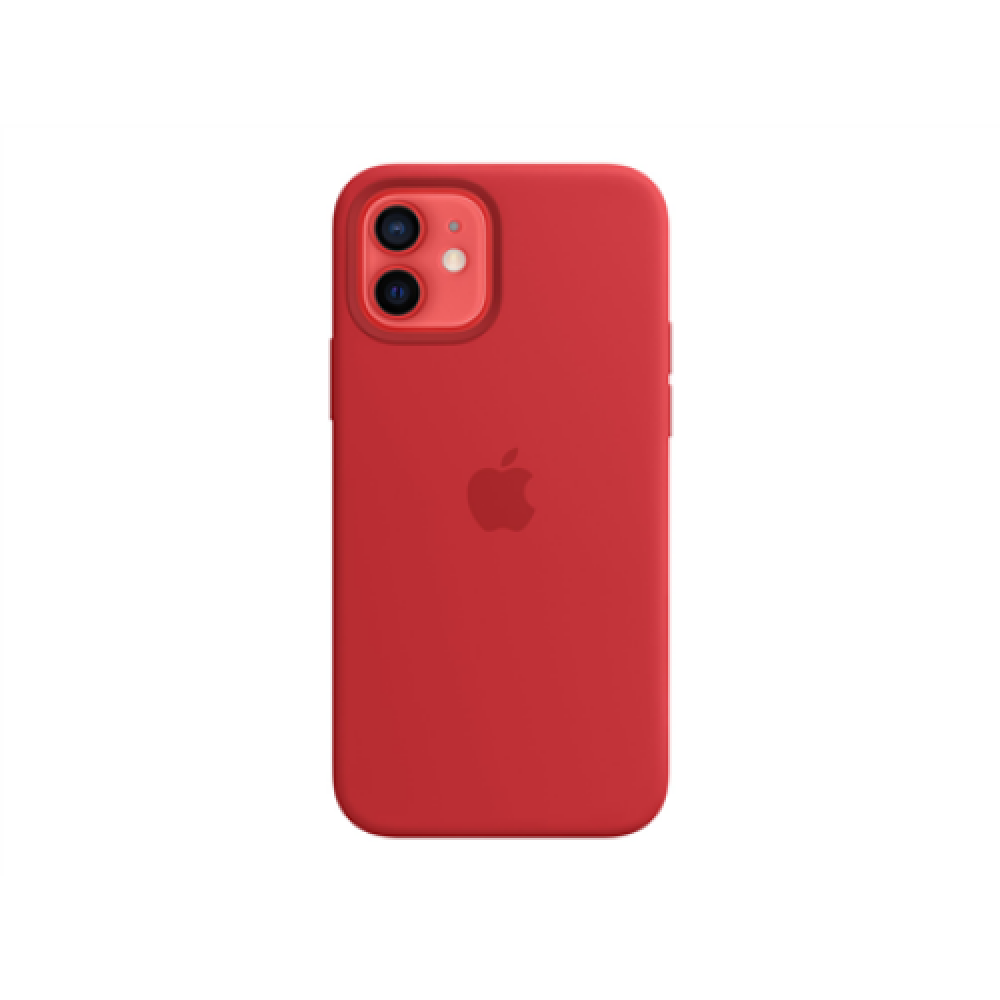 Apple , iPhone 12/12 Pro Silicone Case with MagSafe , Case with MagSafe , Apple , iPhone 12 Pro, iPhone 12 , Silicone , Red , With built-in magnets that align perfectly with iPhone 12 , 12 Pro, this case offers a magical attach experience and faster wirel