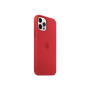 Apple , iPhone 12/12 Pro Silicone Case with MagSafe , Case with MagSafe , Apple , iPhone 12 Pro, iPhone 12 , Silicone , Red , With built-in magnets that align perfectly with iPhone 12 , 12 Pro, this case offers a magical attach experience and faster wirel