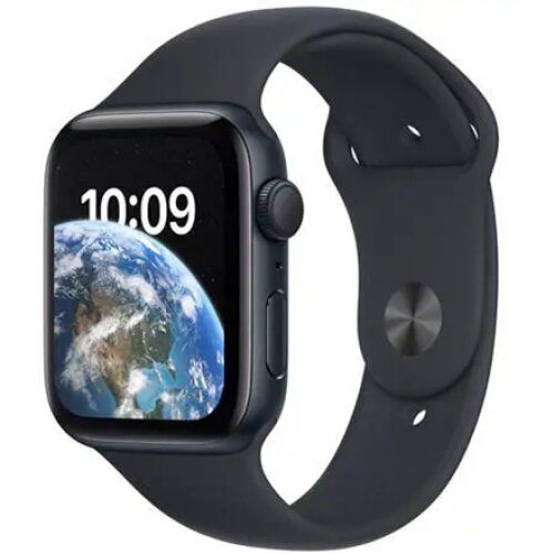Apple Watch SE MNK03EL/A Smart watches GPS (satellite) Retina LTPO OLED Touchscreen 44mm Waterproof Bluetooth Wi-Fi Midnight
