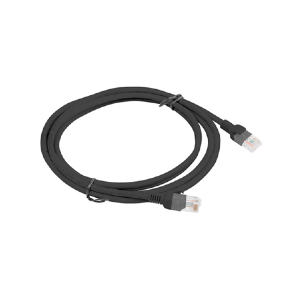 Lanberg Patchcord CAT.6 UTP , PCU6-10CC-0200-BK , 2 m
