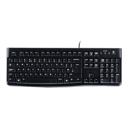 Logitech , Desktop MK120 , Wired keyboard , USB , Mouse included , US , Black