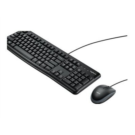 Logitech , Desktop MK120 , Wired keyboard , USB , Mouse included , US , Black