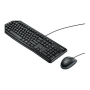 Logitech , Desktop MK120 , Wired keyboard , USB , Mouse included , US , Black