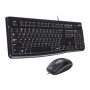 Logitech , Desktop MK120 , Wired keyboard , USB , Mouse included , US , Black