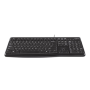 Logitech , Desktop MK120 , Wired keyboard , USB , Mouse included , US , Black