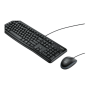 Logitech , Desktop MK120 , Wired keyboard , USB , Mouse included , US , Black